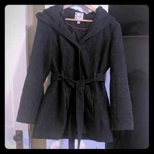 Croft&Barrow Grey Patterned Winter Dress Coat